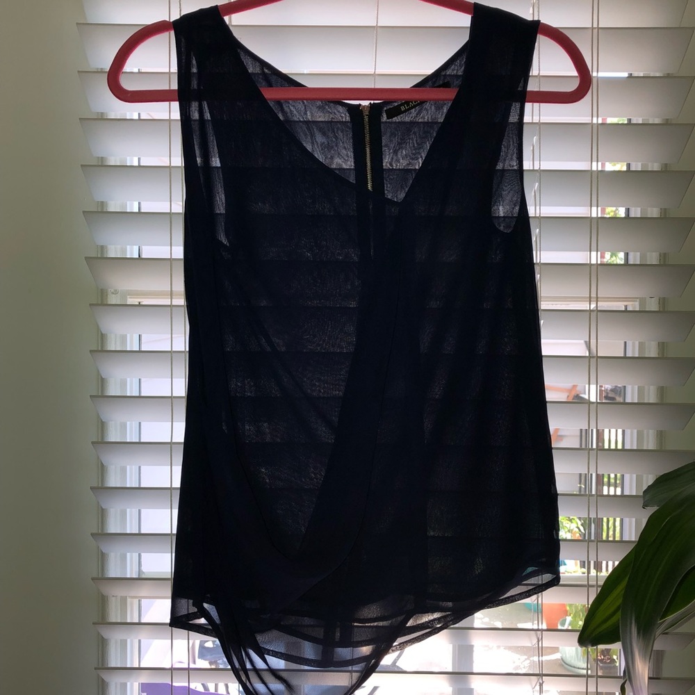 Black Halo dark navy top